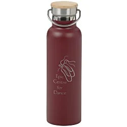 Accord Vacuum Bottle with Wood Lid - 21 oz. - Laser Engraved
