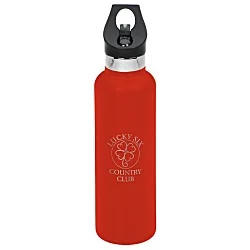 Basecamp Tundra Vacuum Bottle with Flip Straw Lid - 20 oz. - Laser Engraved