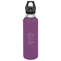Basecamp Tundra Vacuum Bottle with Flip Straw Lid - 20 oz. - Laser Engraved