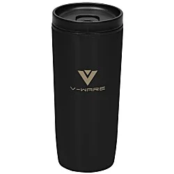 Custom Accent Stainless Travel Mug - 16 oz. - Colors - Laser Engraved
