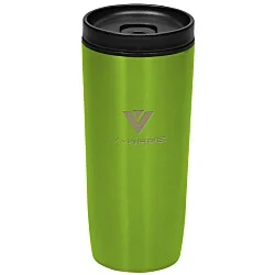 Custom Accent Stainless Travel Mug - 16 oz. - Colors - Laser Engraved