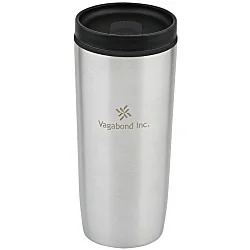 Custom Accent Stainless Travel Mug - 16 oz. - Laser Engraved