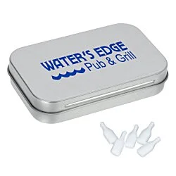 Rectangular Tin with Shaped Mints - Bottle