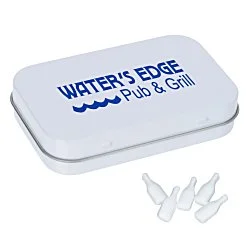 Rectangular Tin with Shaped Mints - Bottle