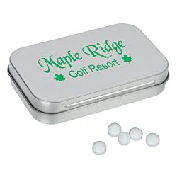 Rectangular Tin with Shaped Mints - Golf Ball