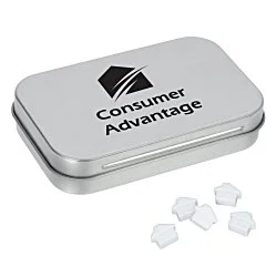 Rectangular Tin with Shaped Mints - House