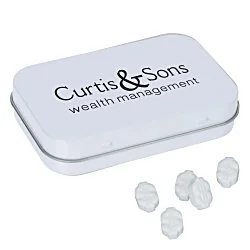 Rectangular Tin with Shaped Mints - Dollar Sign