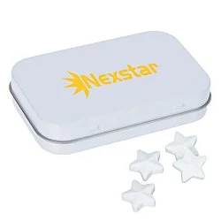 Rectangular Tin with Shaped Mints - Star