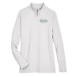 CrownLux Performance Micro Stripe 1/4-Zip Pullover - Ladies'