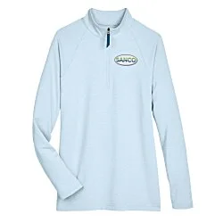 CrownLux Performance Micro Stripe 1/4-Zip Pullover - Ladies'