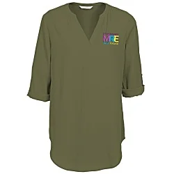 Poly Crepe 3/4 Sleeve Tunic - Ladies'