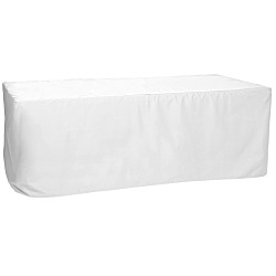 Serged Closed-Back Fitted Table Cover - 8' - Blank