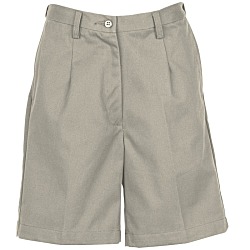 Teflon Treated Flat Front Shorts - Ladies'