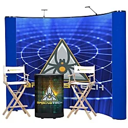 Deluxe Curved Floor Display Kit - Mural Center