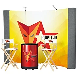 Standard Curved Floor Display - 10' Kit - Mural Center