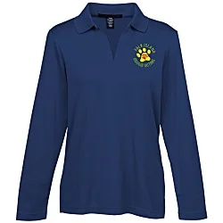 CrownLux Performance Plaited LS Polo - Ladies'