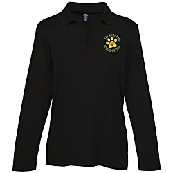 CrownLux Performance Plaited LS Polo - Ladies'