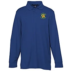 CrownLux Performance Plaited LS Polo - Men's