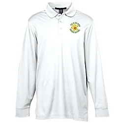 CrownLux Performance Plaited LS Polo - Men's