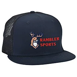 New Era Flat Bill Snapback Trucker Cap - 24 hr