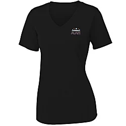 Contender Athletic V-Neck T-Shirt - Ladies' - Embroidered - 24 hr