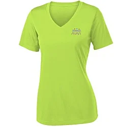 Contender Athletic V-Neck T-Shirt - Ladies' - Embroidered - 24 hr
