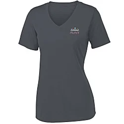 Contender Athletic V-Neck T-Shirt - Ladies' - Embroidered - 24 hr
