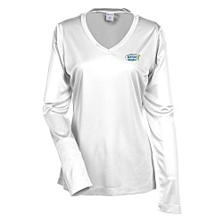 Contender Athletic LS V-Neck T-Shirt - Ladies' - Embroidered - 24 hr