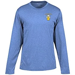 Reebok Performance LS Tee - Men's - Heathers - Embroidered