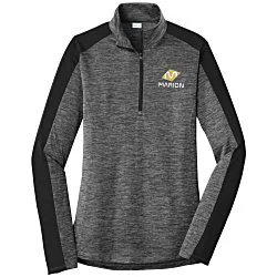 Voltage Colorblock 1/4-Zip Pullover - Ladies' - Embroidered - 24 hr