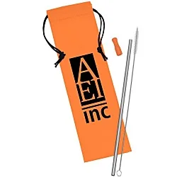 Stainless Steel Straw Set - 24 hr