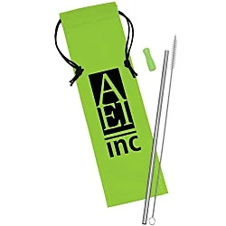 Stainless Steel Straw Set - 24 hr