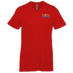 Platinum CVC V-Neck T-Shirt - Men's - Embroidered