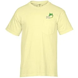 Comfort Colors Garment-Dyed 6.1 oz. Pocket T-Shirt - Embroidered