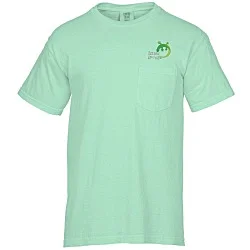Comfort Colors Garment-Dyed 6.1 oz. Pocket T-Shirt - Embroidered