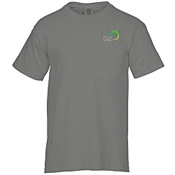 Comfort Colors Garment-Dyed 6.1 oz. Pocket T-Shirt - Embroidered