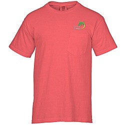 Comfort Colors Garment-Dyed 6.1 oz. Pocket T-Shirt - Embroidered
