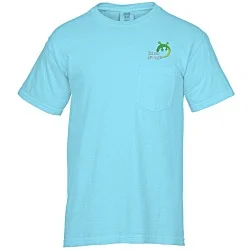Comfort Colors Garment-Dyed 6.1 oz. Pocket T-Shirt - Embroidered