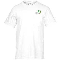 Comfort Colors Garment-Dyed 6.1 oz. Pocket T-Shirt - Embroidered