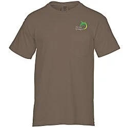 Comfort Colors Garment-Dyed 6.1 oz. Pocket T-Shirt - Embroidered