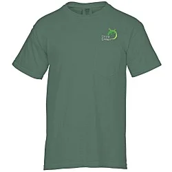 Comfort Colors Garment-Dyed 6.1 oz. Pocket T-Shirt - Embroidered
