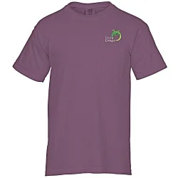 Comfort Colors Garment-Dyed 6.1 oz. Pocket T-Shirt - Embroidered
