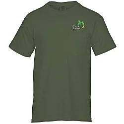 Comfort Colors Garment-Dyed 6.1 oz. Pocket T-Shirt - Embroidered