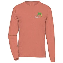 Comfort Colors Garment-Dyed 6.1 oz. LS T-Shirt - Embroidered