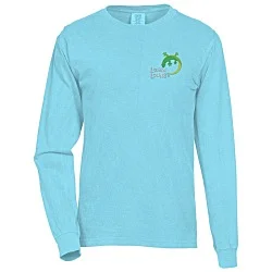 Comfort Colors Garment-Dyed 6.1 oz. LS T-Shirt - Embroidered