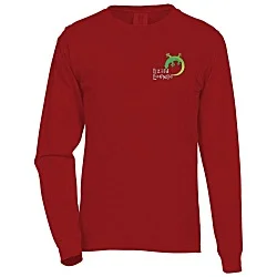 Comfort Colors Garment-Dyed 6.1 oz. LS T-Shirt - Embroidered