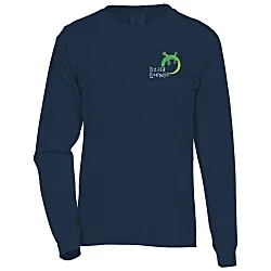 Comfort Colors Garment-Dyed 6.1 oz. LS T-Shirt - Embroidered