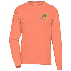 Comfort Colors Garment-Dyed 6.1 oz. LS T-Shirt - Embroidered