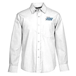 Stain Release Untucked Crossweave Shirt - Men's