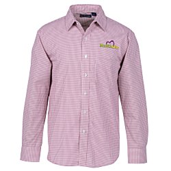 Gingham Check Wrinkle Resistant Untucked Shirt - Men's